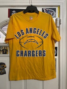 NFL Los Angeles Chargers Yellow and Blue Graphic Tee